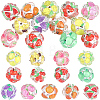 13Pcs 13 Colors Fruit Round Resin Beads RESI-PA0001-53-1