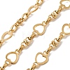 304 Stainless Steel Heart Link Chains CHS-K024-04G-1