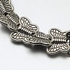 Tibetan Style Butterfly Alloy Bead Strands TIBEB-O007-07-RS-2