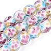Handmade Lampwork Beads Strands LAMP-Q041-08E-1