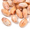 Two Tone Opaque Acrylic Imitation Gemstone Beads OACR-T033-07A-1