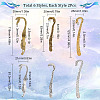 12Pcs 6 Style Alloy Bookmark Findings FIND-SC0003-51-2