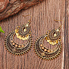 Teardrop Bohemian Style Alloy Rhinestone Dangle Earrings FS-WG4F242-02-1