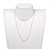 304 Stainless Steel Singapore Chain Necklaces NJEW-JN02662-03-4