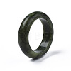 Natural Chinese Southern Jade Plain Band Ring G-N0326-99B-4