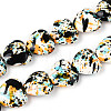 Spray Painted Synthetic Turquoise Beads Strands G-N352-28A-05-1