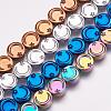 Electroplate Non-magnetic Hematite Beads Strands G-P314-09-1