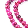 Natural Rose Tiger Eye Beads Strands X-G-G099-6mm-12-2