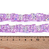 Baking Paint Electroplate Transparent Glass Beads Strands EGLA-N020-05D-4