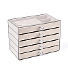 5-Tier PET Plastic Jewelry Storage Drawer Boxes CON-N016-01A-1