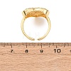 Brass Micro Pave Cubic Zirconia Cuff Open Rings RJEW-F204-07B-G01-3