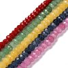 Dyed Natural Malaysia Jade Rondelle Beads Strands G-E316-2x4mm-M-2
