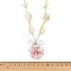 Ocean Adjustable Natural Shell Pendant Braided Necklaces NJEW-TA00245-4