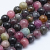 Natural Tourmaline Beads Strands G-J373-08-5mm-1
