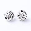 Tibetan Style Alloy Spacer Beads TIBE-Q063-43AS-RS-1
