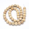 Natural Riverstone Round Bead Strands G-O094-10-6mm-3