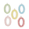 Glass Seed Beaded Pendants PALLOY-MZ01362-1