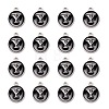 Platinum Plated Alloy Charms LS-ENAM-S118-02Y-P-2