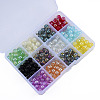 300Pcs 12 Color Electroplate Glass Beads EGLA-T008-029-3