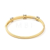 Rack Plating Brass Hinged Bangles with Cubic Zirconia BJEW-D059-01G-3