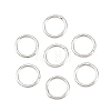 Brass Closed Jump Rings KK-D257-01P-08-1