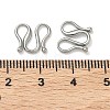 304 Stainless Steel Hook Clasps STAS-Z179-04P-3