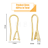 40Pcs Rack Plating Eco-friendly Brass Earring Hooks KK-DC0002-72-2