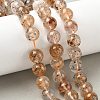 Natural Herkimer Diamond Beads Strands G-Z115-C03-10mm-1