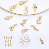 10Pcs 10 Styles Brass Charms KK-BBC0025-93-6