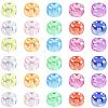 500Pcs UV Plating Acrylic Beads OACR-SP0001-85C-7