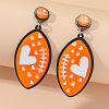 Sport Style Acrylic Dangle Stud Earrings FS-WG67C41-01-1