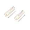 10G Ceylon Glass Twist Bugle Beads X-SEED-L012-01A-4