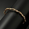 Brass Twisted Cuff Bangles for Women BJEW-F482-08G-2