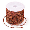 Brass Coated Iron Flat Cable Chains CH-TAC0007-02R-2