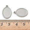 304 Stainless Steel Pendant Cabochon Settings STAS-D127-18B-P-3
