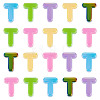 20Pcs UV Plating Opaque Acrylic European Beads OACR-TADJ0001-16T-2
