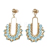 3 Pairs 3 Colors 304 Stainless Steel Dangle Stud Earring Sets for Women EJEW-MZ00756-5