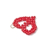 Glass Seed Beaded Pendants PALLOY-MZ01158-02-4