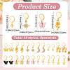 12 Pairs 12 Styles Alloy & Rhinestone & Acrylic & Resin Pearl Leverback Earrings EJEW-BM0001-05-2