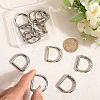 12Pcs Alloy Spring Gate Rings FIND-GF0007-10C-3
