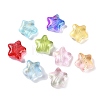 Transparent Spray Painted Glass Beads X1-GLAA-NH0003-01-1