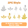 20Pcs 10 Style Brass Pendant KK-FH0006-18-2