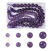 4 Strands 4 Styles Natural Amethyst Beads Strands G-CW0001-08-9