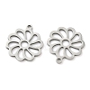 Hollow 201 Stainless Steel Pendants STAS-F337-10A-P-2