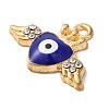 Alloy Enamel Rhinestone Glass Pendants X1-ENAM-U003-02G-02-2