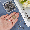 150Pcs 5 Styles 201 Stainless Steel Bead Cap Pendant Bails STAS-PA0001-05-3
