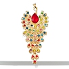 Alloy Rhinestone Brooch for Backpack Clothes PW-WG83D6C-02-1