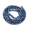 Electroplate Glass Beads Strands EGLA-A044-T4mm-A12-2