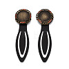 Alloy & Iron Bookmark Cabochon Settings PALLOY-N184-04AB-1