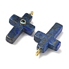 Dyed Natural Lapis Lazuli Pendants G-B180-01G-05-2